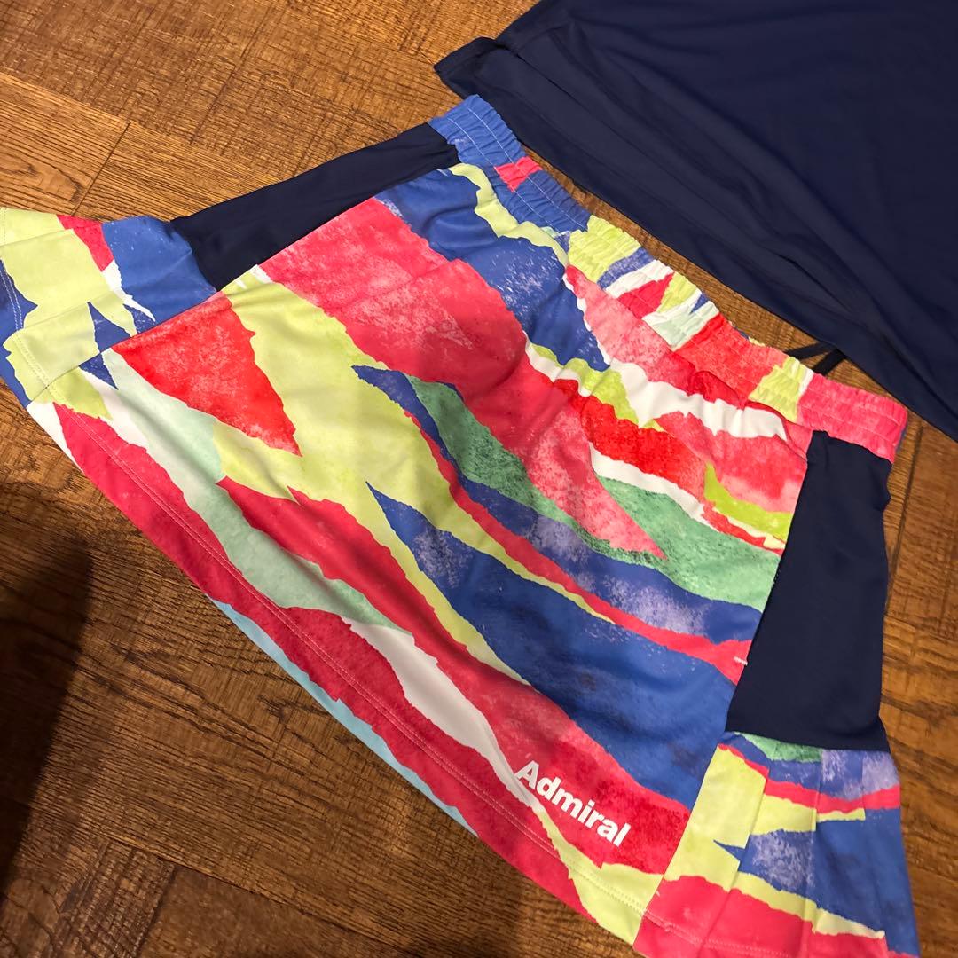 Admiral テニスウェア セット ネイビー/マルチカラー