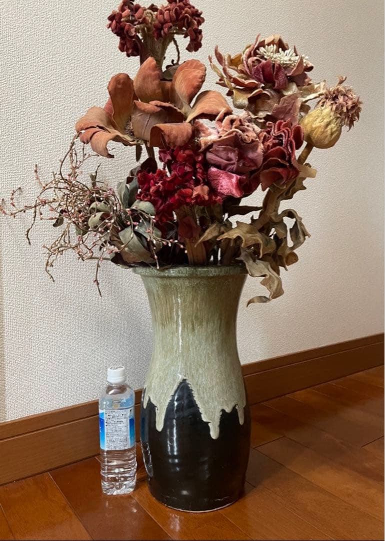 陶器　花入れ　傘立て　大壺　置物　民藝　高さ49㎝