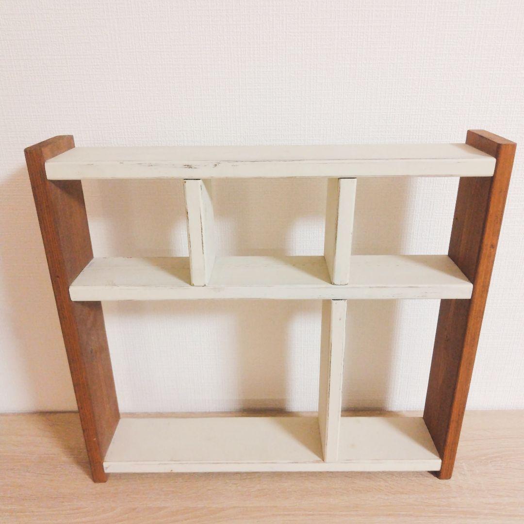 インテリア雑貨　木製　飾り棚　シェルフ