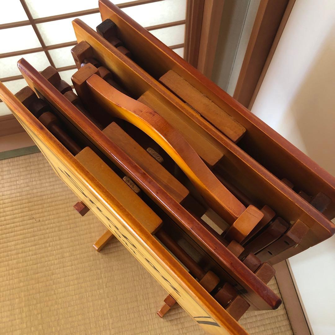 スナップオン　ウッドデスク　折りたたみセット　スクールデスク　レア