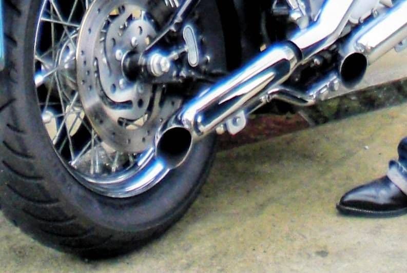 ハーレー2003年式ソフテイルfxstターンアウトマフラー