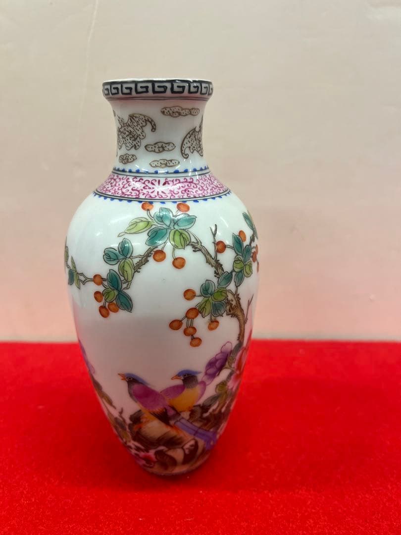 雍正年制 花瓶二個 送料込み￼