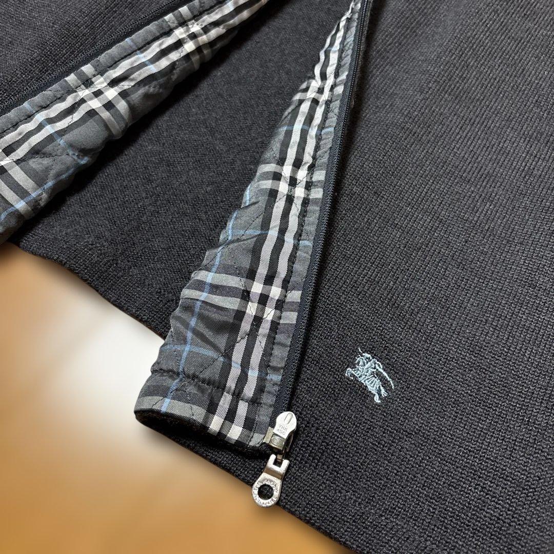 BURBERRY BLACK LABEL ドライバーズニットジャケット