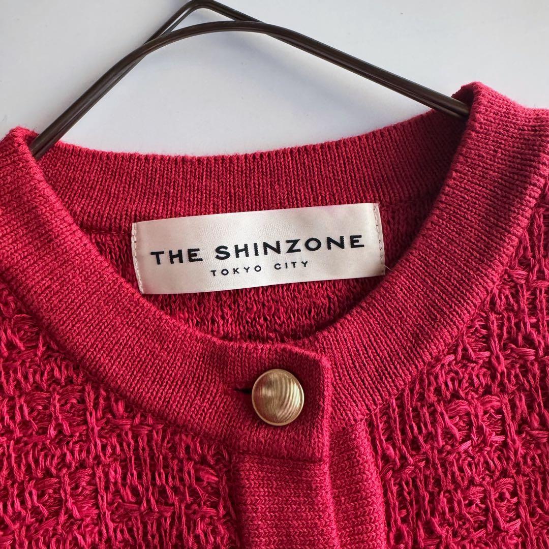 Ιουν♡ シンゾーン TWEED KNIT CDツイードニットカーディ