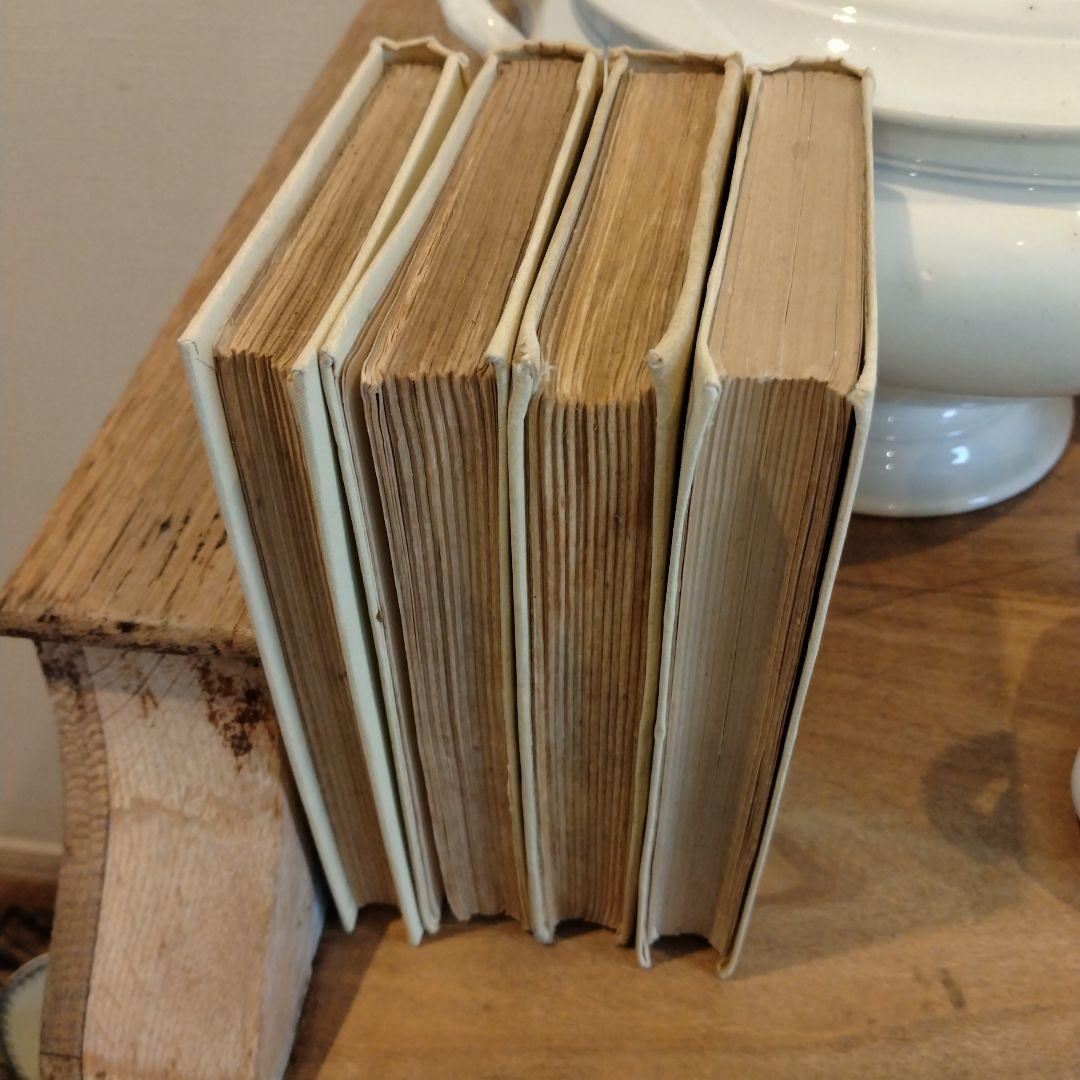 Très bon様フランスアンティークネルソン(NELSON)ゴールド4冊本