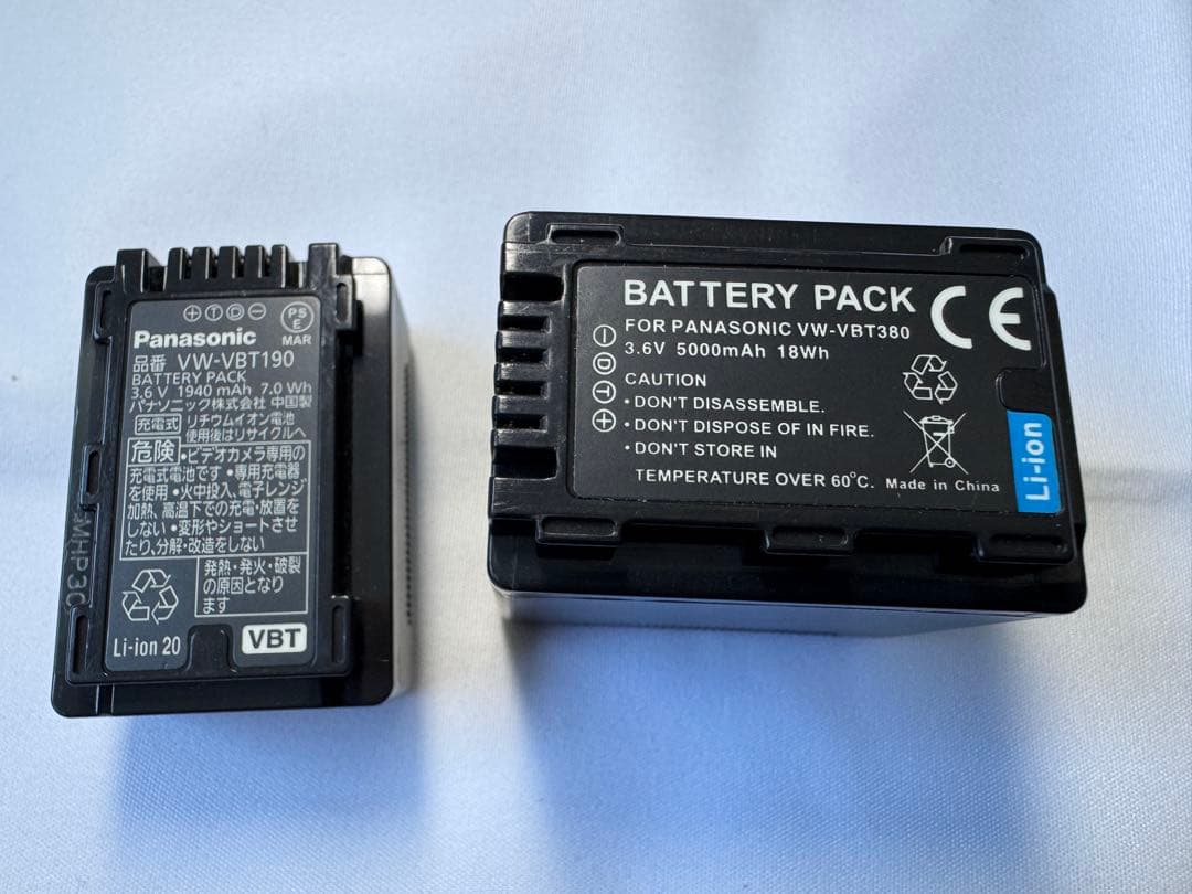 Panasonic HC-VX980M 4Kビデオカメラ 256GB SDカード