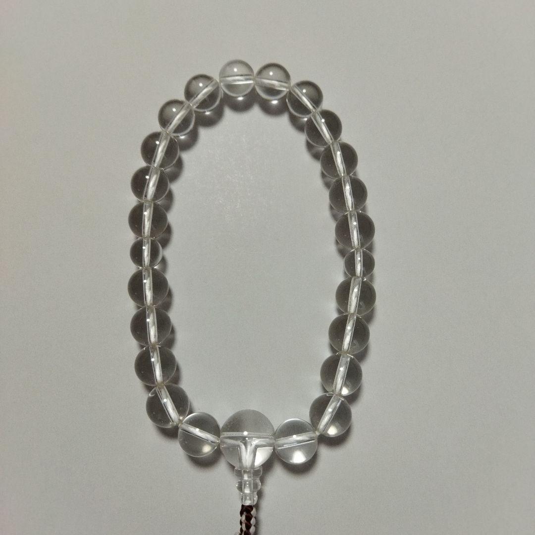 フォロー割　高級天然石　水晶念珠　菊梵天