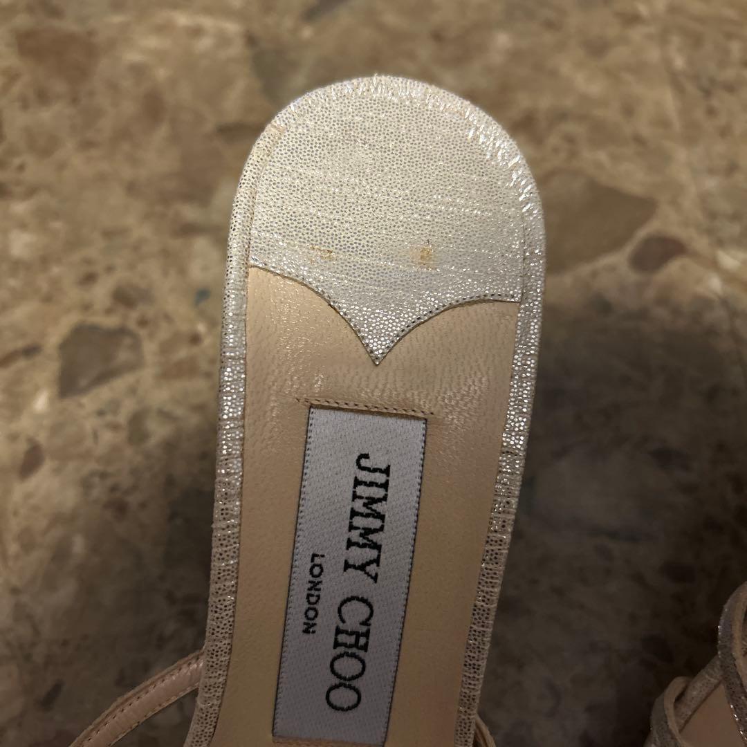 JIMMY CHOO ベージュ ミュール 37