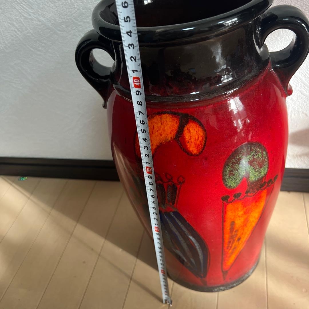 西ドイツのヴィンテージ陶器「ファット・ラヴァ」　傘立てまたは大きな花瓶　傘柄