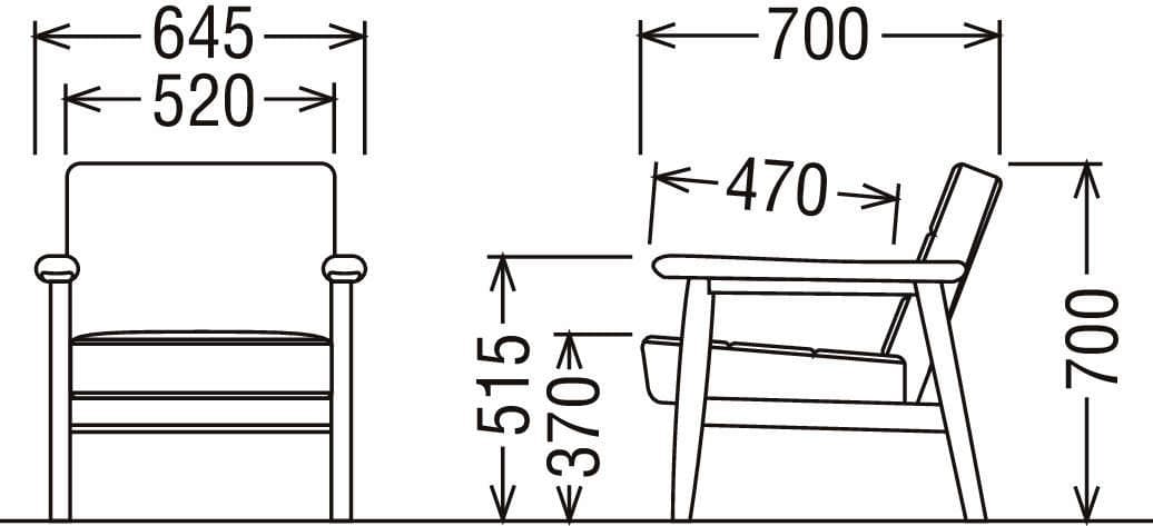カリモク karimoku WS1120BW カフェチェア