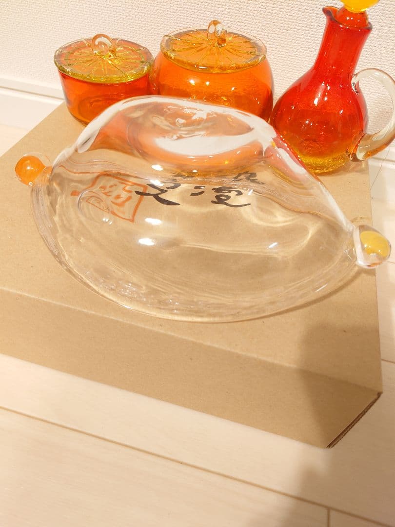 琉球ガラス　小物入れ・キャンディポット・水差し