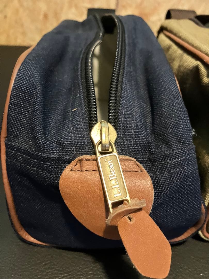 80s ビンテージ エルエルビーン トラベルポーチ 2色セット