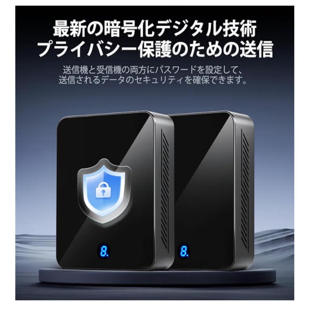 4K対応 ワイヤレスHDMI 送受信機セット 最大120m伝送 低遅延