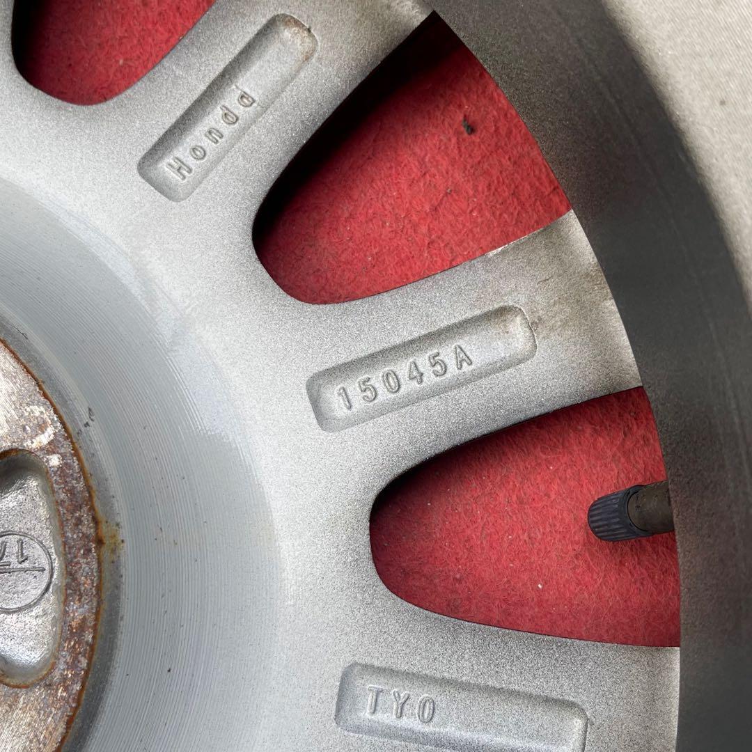 15インチホンダN-BOX純正4.5J+45 100 中古アルミホイール4本