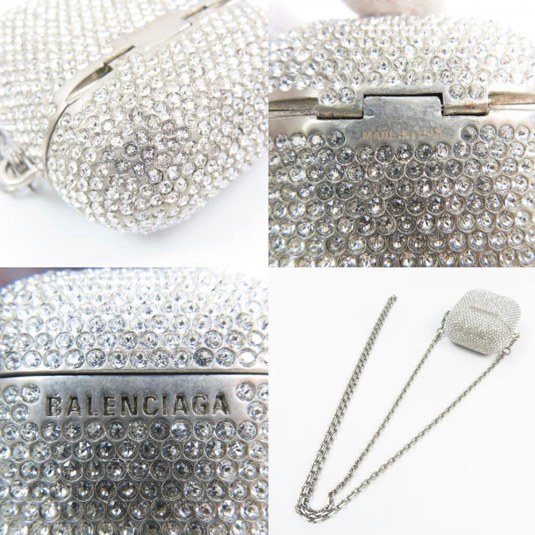 希少 BALENCIAGA AirPodsケース チェーンショルダー ストーン