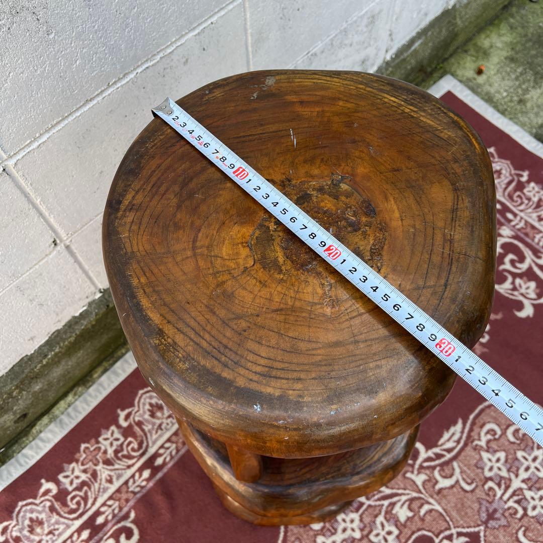 古家具ビンテージ品◾️木製家具 飾り台 ディスプレイ台 花台 木製無垢材