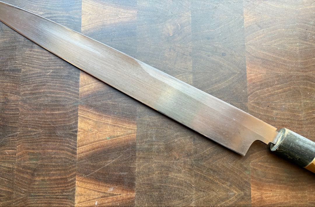 正本総本店　霞　玉白鋼　柳刃　300mm 尺　包丁　和包丁　研ぎ済