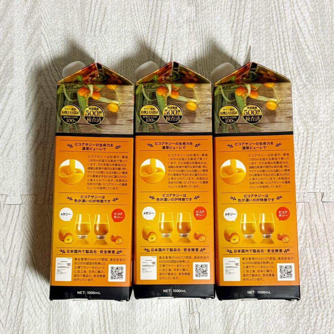 【新品未開封】豊潤サジー 1000ml 3本セット フィネス おまけ付き！