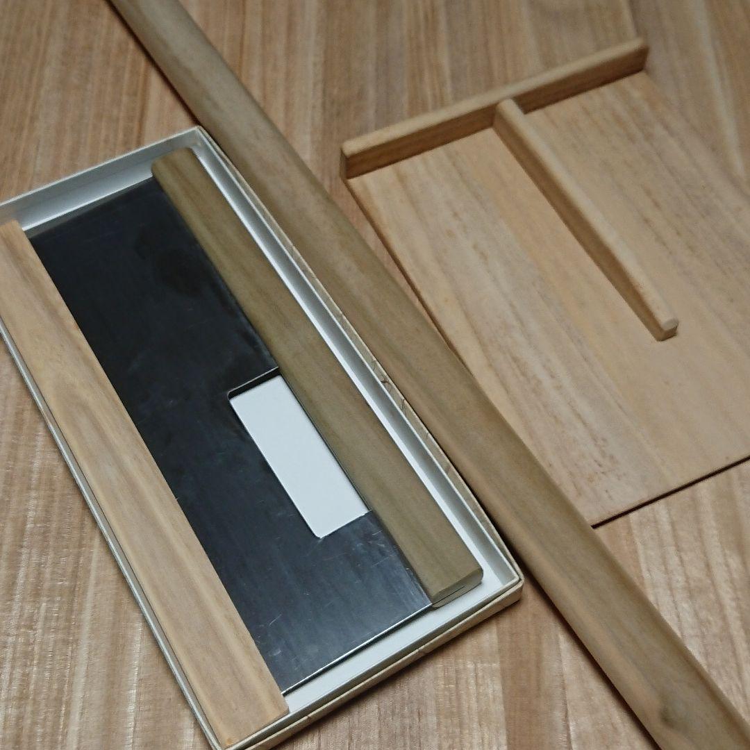 木製麺切り包丁・麺棒セット