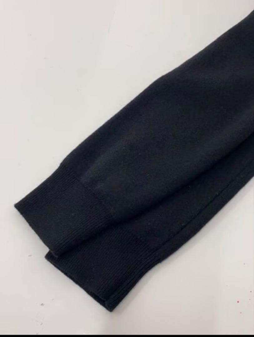 PRADA 46 ナイロン　ニットジャケット　Ｍ　黒