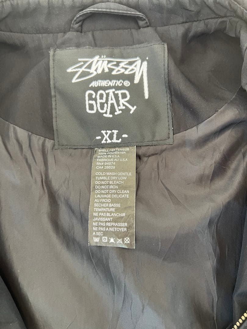 Stussy Gear XL ブラック ナイロンジャケット