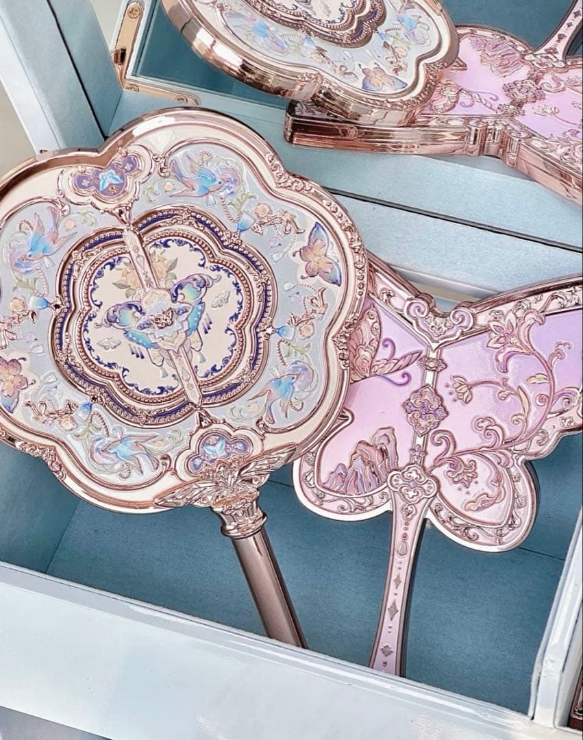 咲　フラワーノーズ　胡蝶雲肩シリーズ　ハンドミラー3点　チークブラシ2点