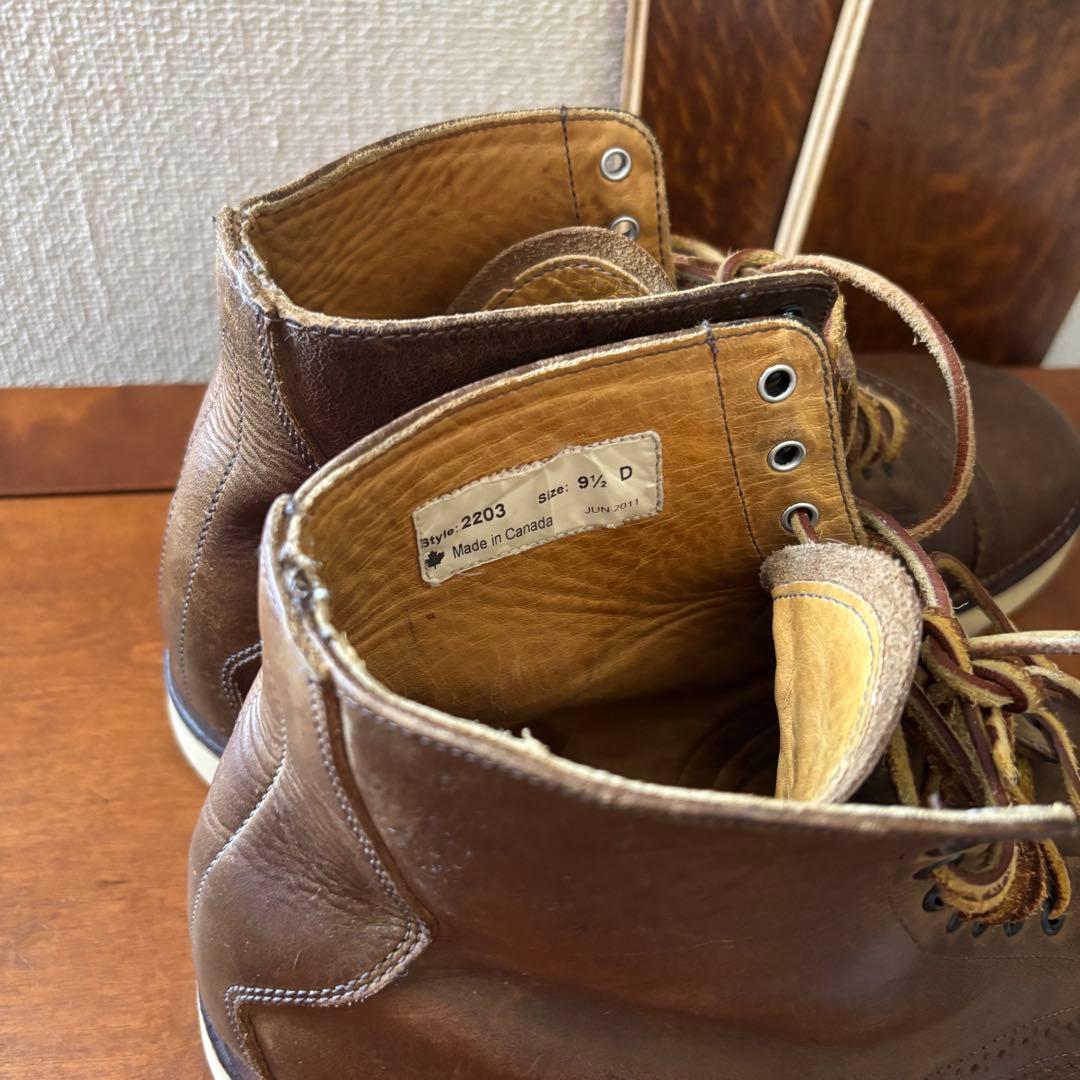 Yuketen ワークブーツ　９ 1/2 カナダ製　ビブラム