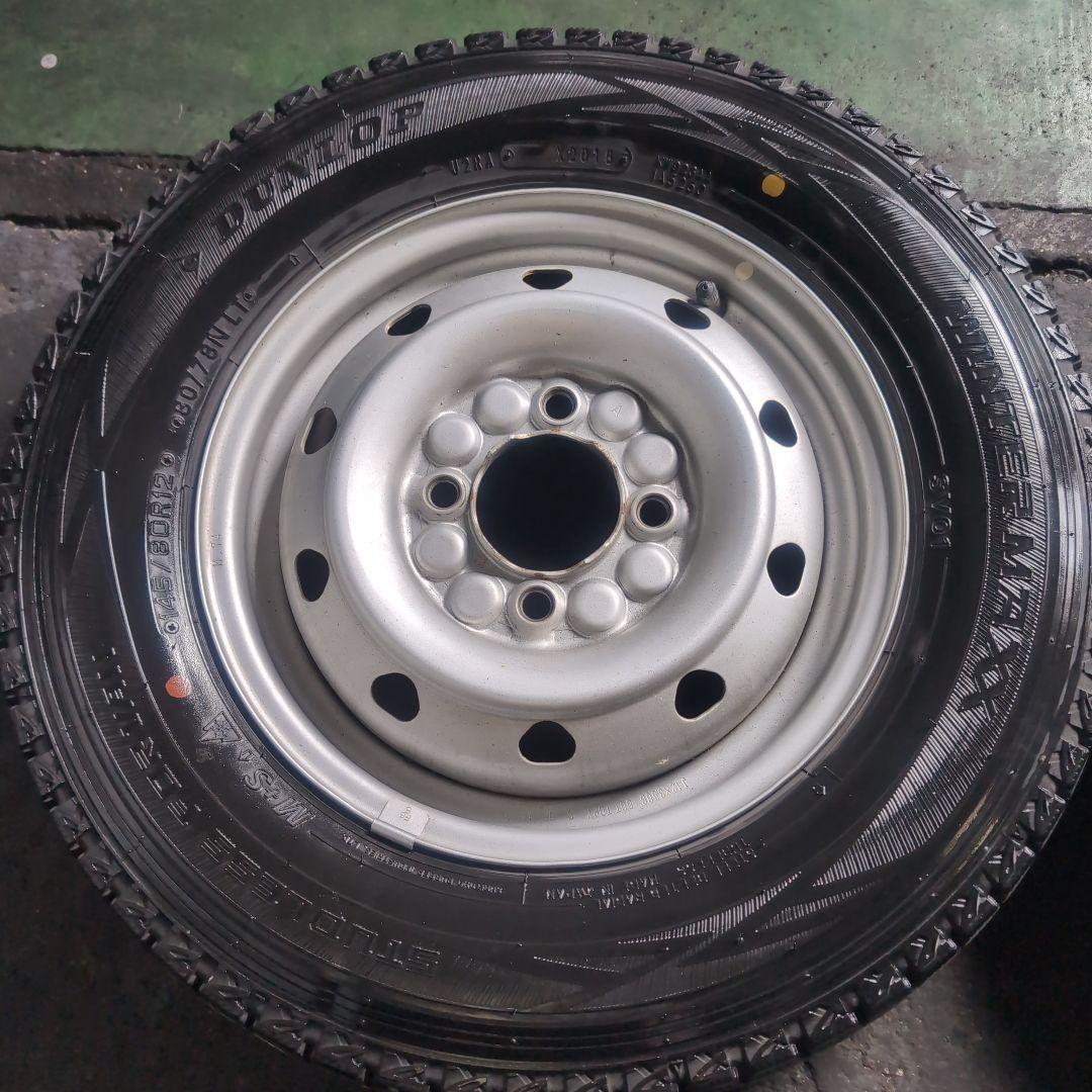 ハイゼット等スタッドレス4本セット 145/80R12 DUNLOP 2018