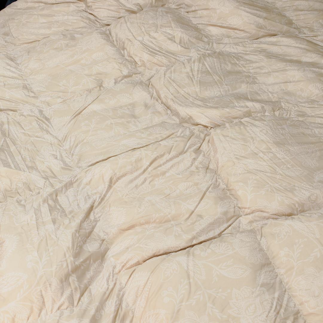 西川 羽毛掛け布団 ダブルロング 190×210cm 使用2回のみ 収納袋付