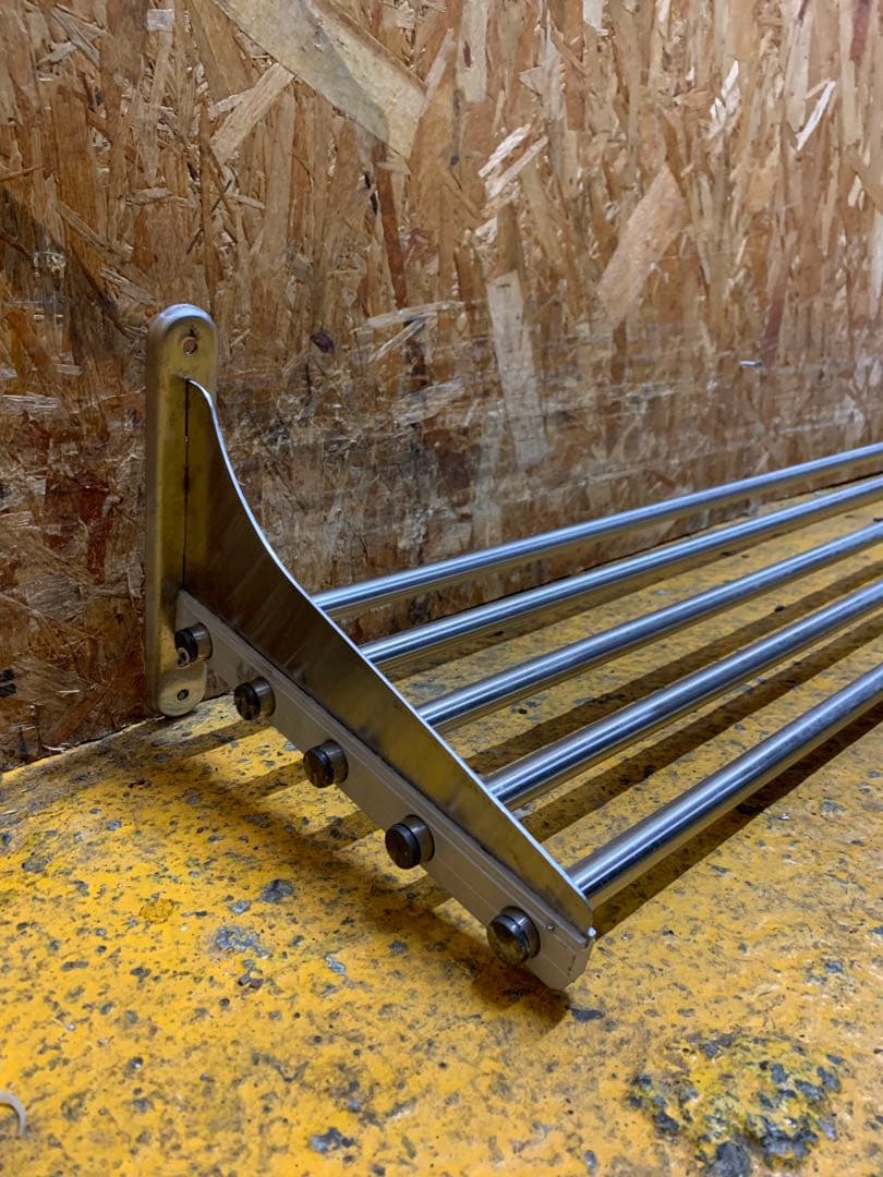 C(7764) 業務用 ステンレス パイプ棚 幅120cm 奥行25cm 水切棚