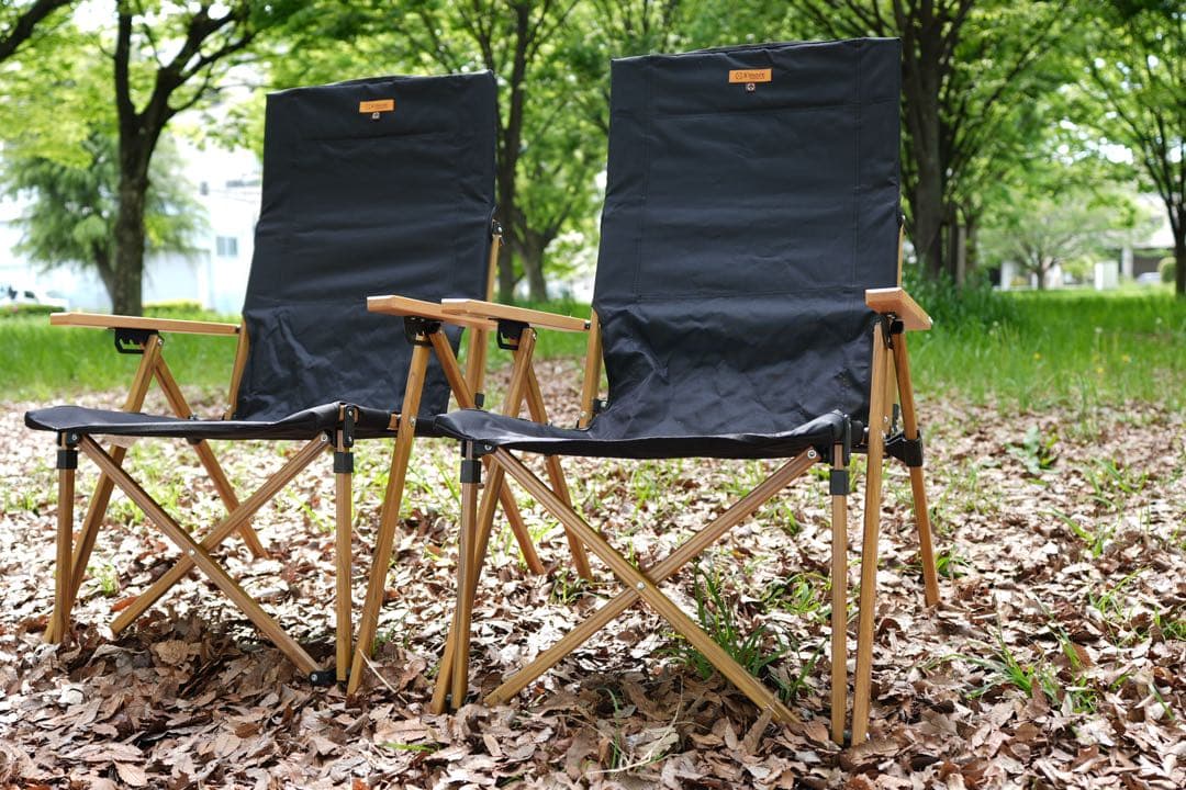 【スモア s'more】折りたたみ式アウトドアリクライニングチェア2脚セット