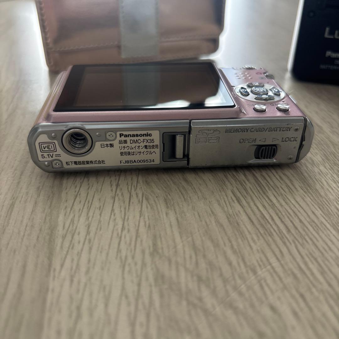 パナソニック　LUMlX DMC-FX35 ピンク デジカメ　動確済　美品　人気