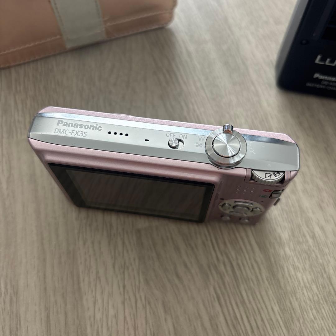 パナソニック　LUMlX DMC-FX35 ピンク デジカメ　動確済　美品　人気