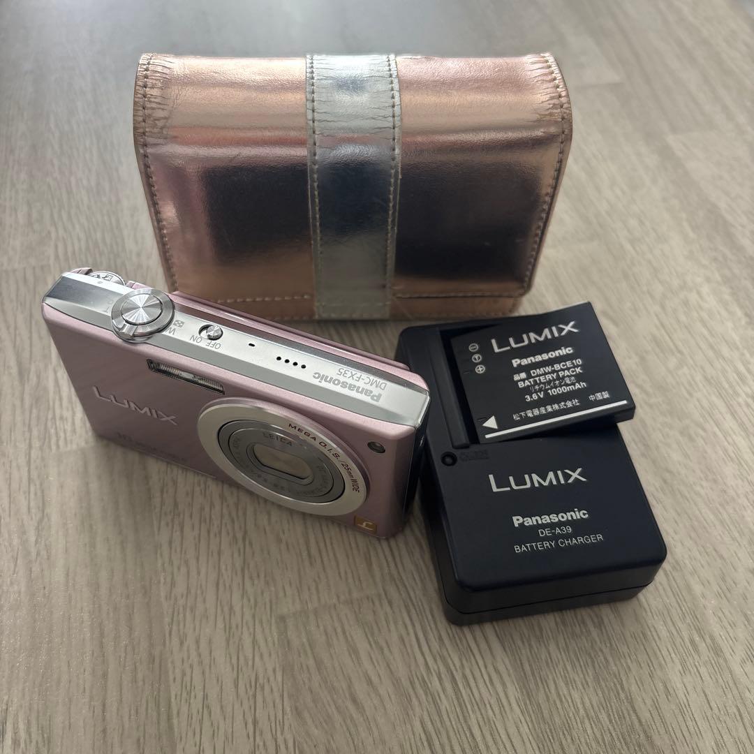 パナソニック　LUMlX DMC-FX35 ピンク デジカメ　動確済　美品　人気