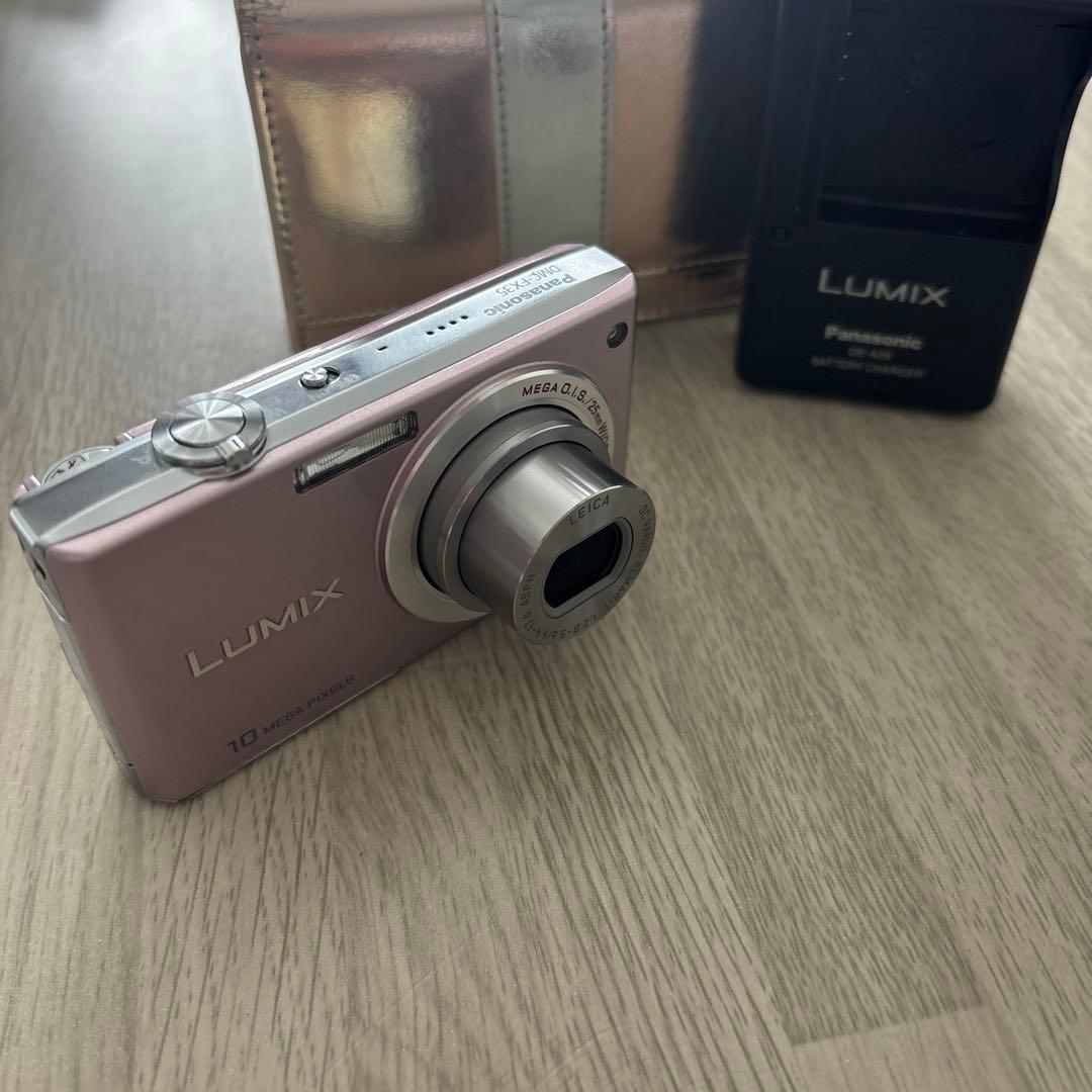 パナソニック　LUMlX DMC-FX35 ピンク デジカメ　動確済　美品　人気