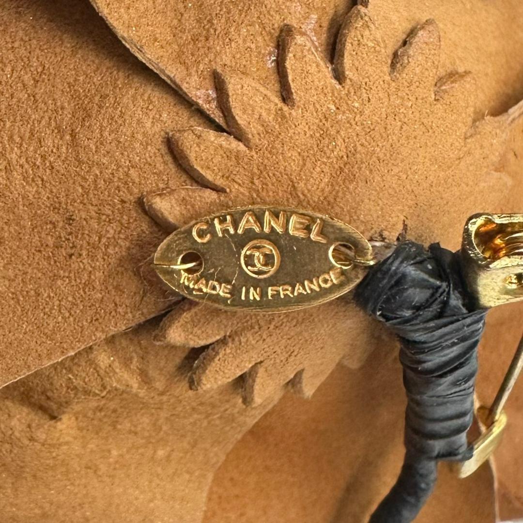 CHANEL シャネル コサージュ ブローチ カメリア ゴールド 保存箱付き