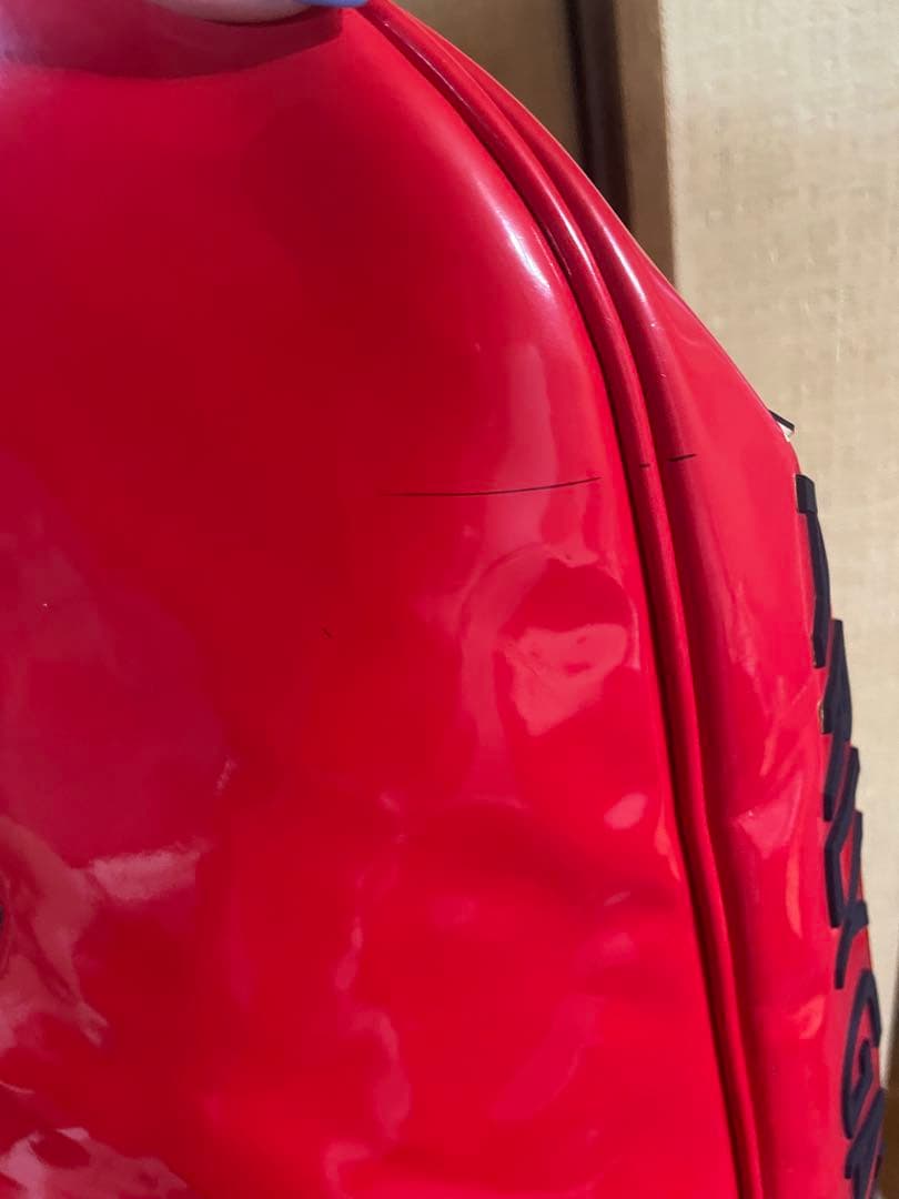 PEARLY GATES エナメルキャディバッグ レッド