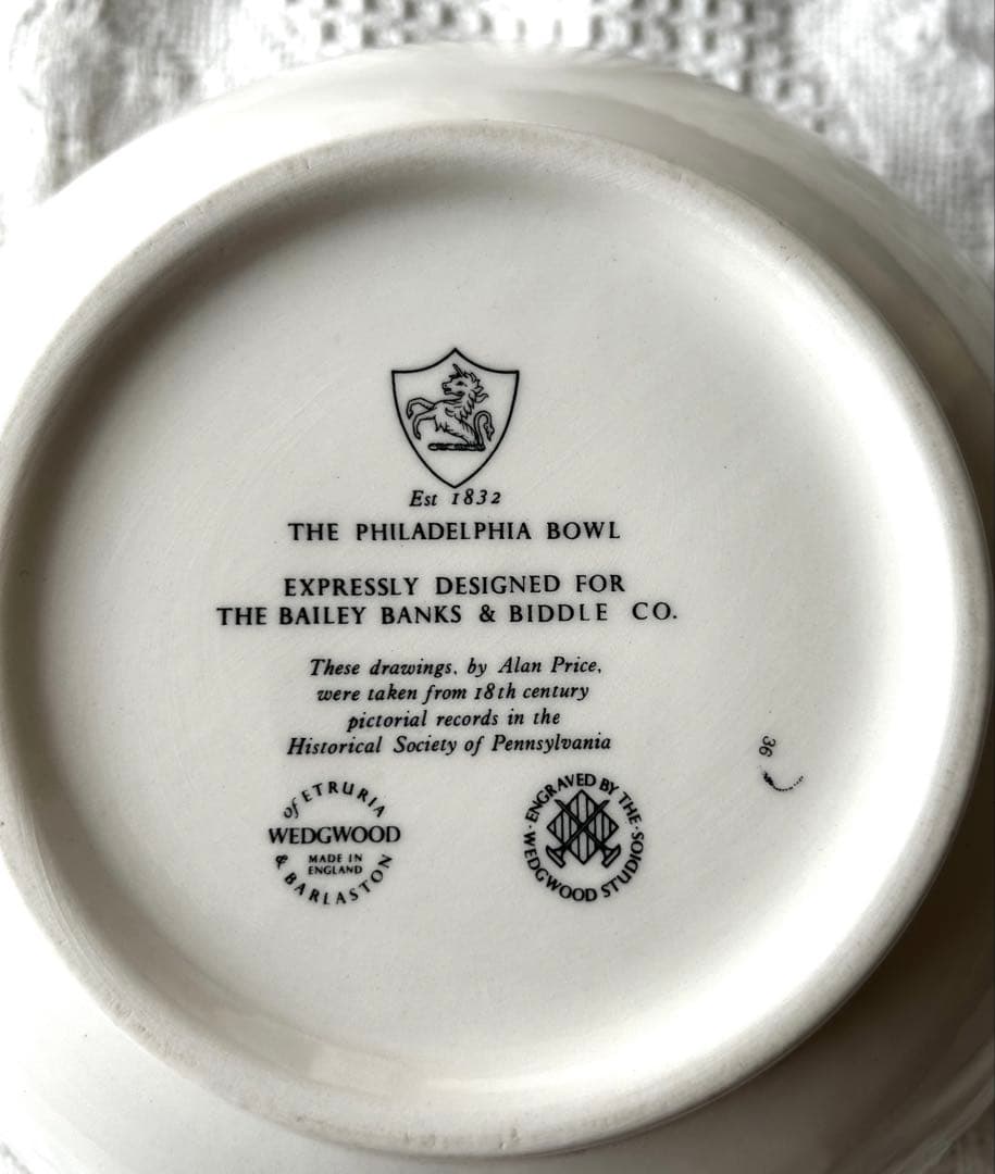 ウェッジウッド ベイリーバンクス&ビドル　フィラデルフィア　大皿
