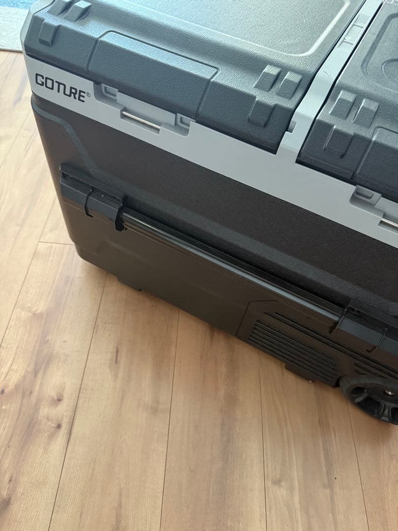 Goture 車載冷蔵庫 40L 大容量キャスター付き 調整ハンドル付き