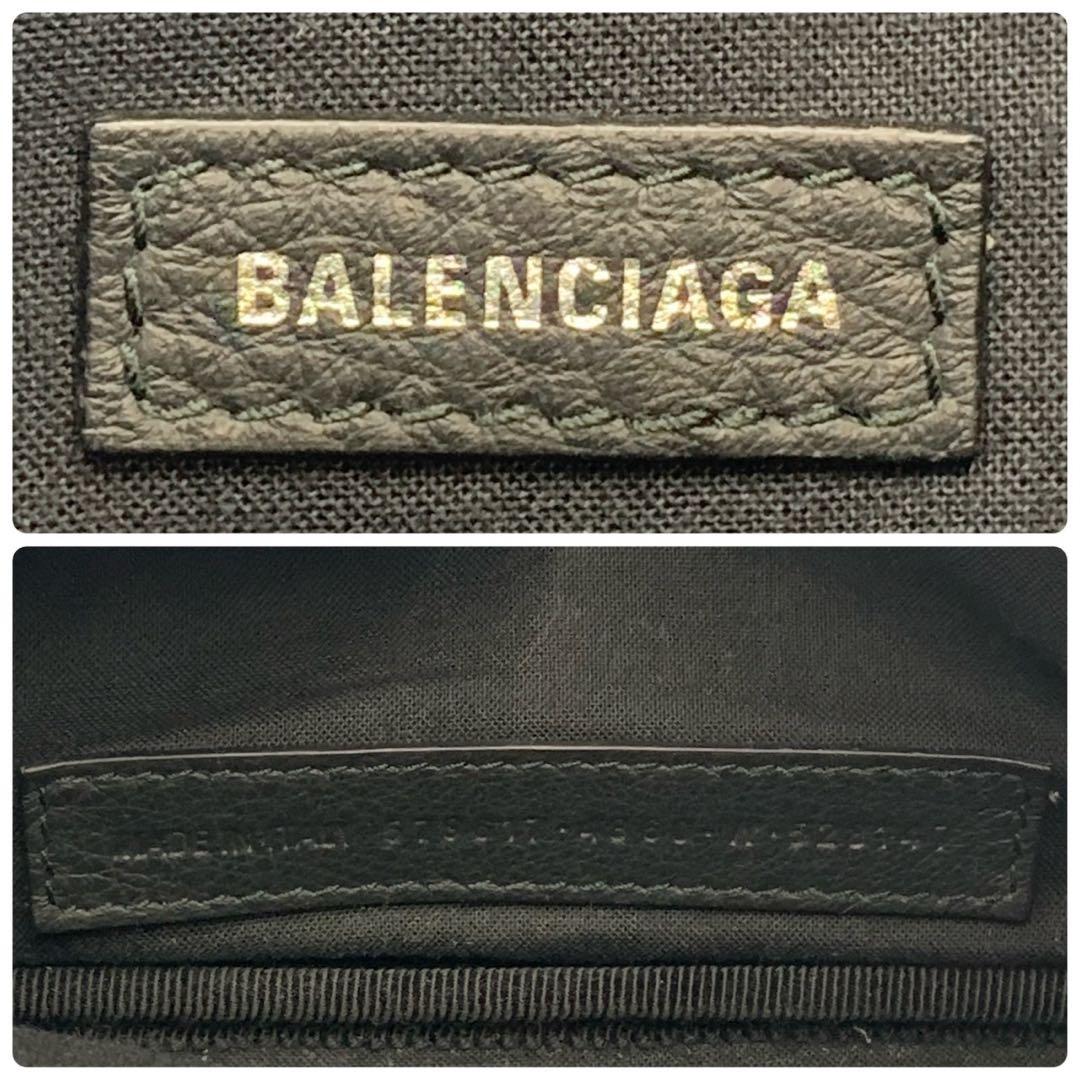 未使用に近い 希少色 バレンシアガ エブリデイ ボディバッグ カーフスキン 水色