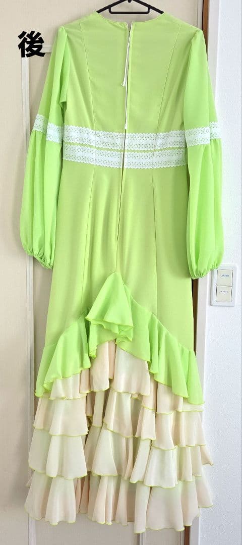 フラメンコ衣装ドレス ライトグリーン