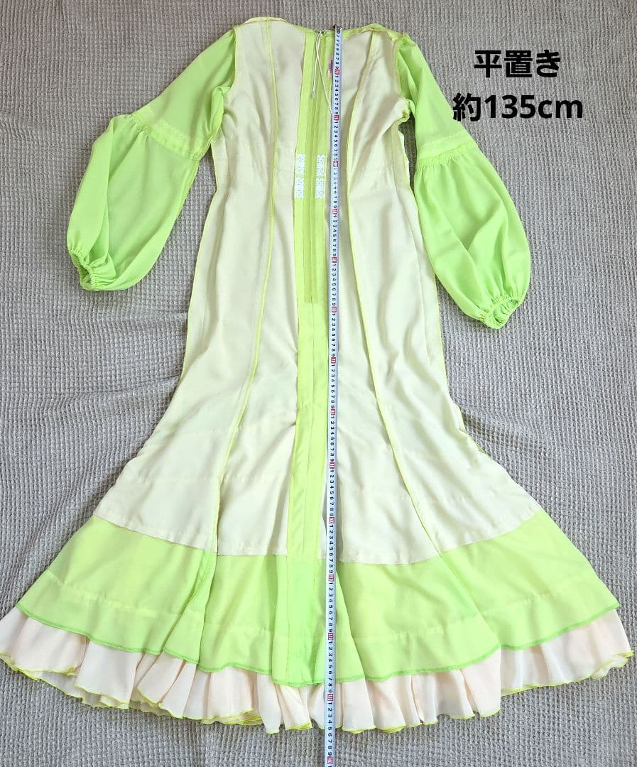 フラメンコ衣装ドレス ライトグリーン