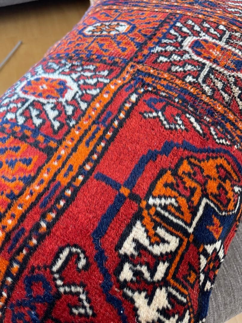 クッションカバー 　トルクメン絨毯　 41x66cm