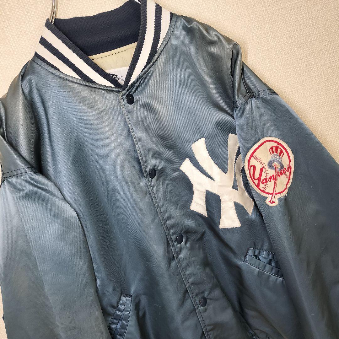 MLB ニューヨーク ヤンキース ヴィンテージ スタジャン 良フェード XL