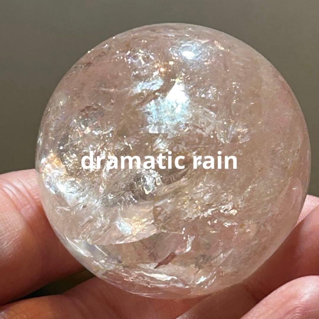 ピンククォーツ スフィア 天然石 置物