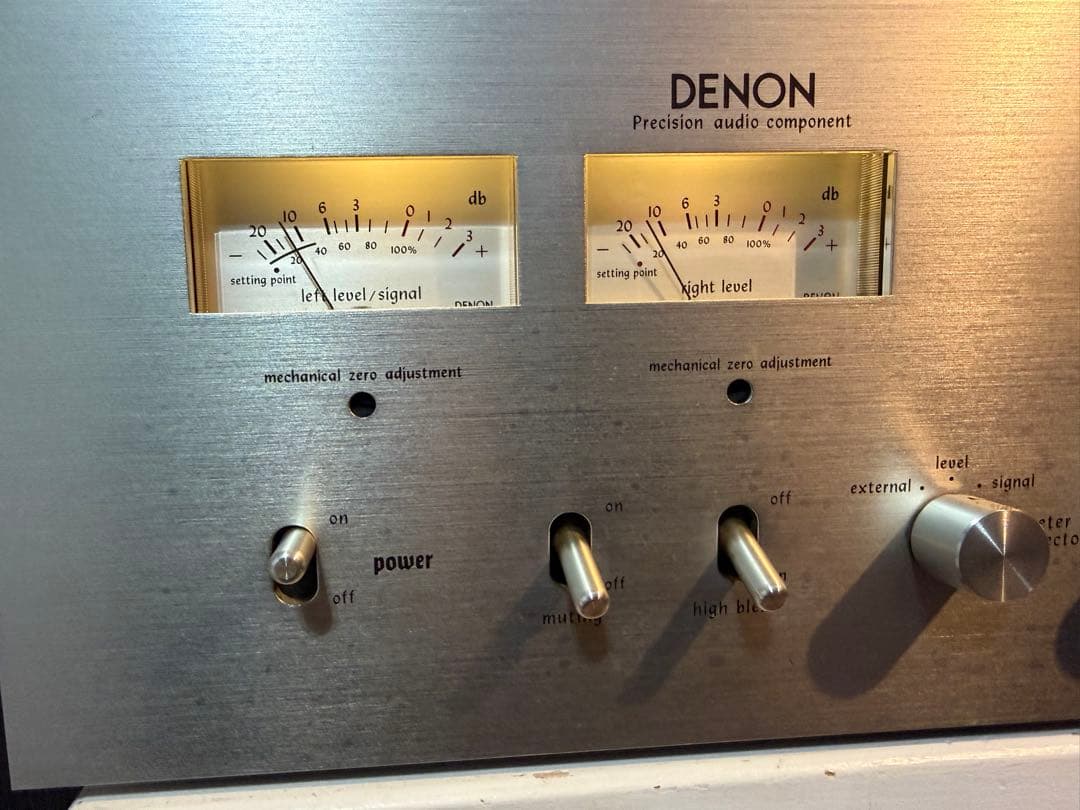動作品　DENON TU-355 チューナー　デノン　当時物マニュアル付き