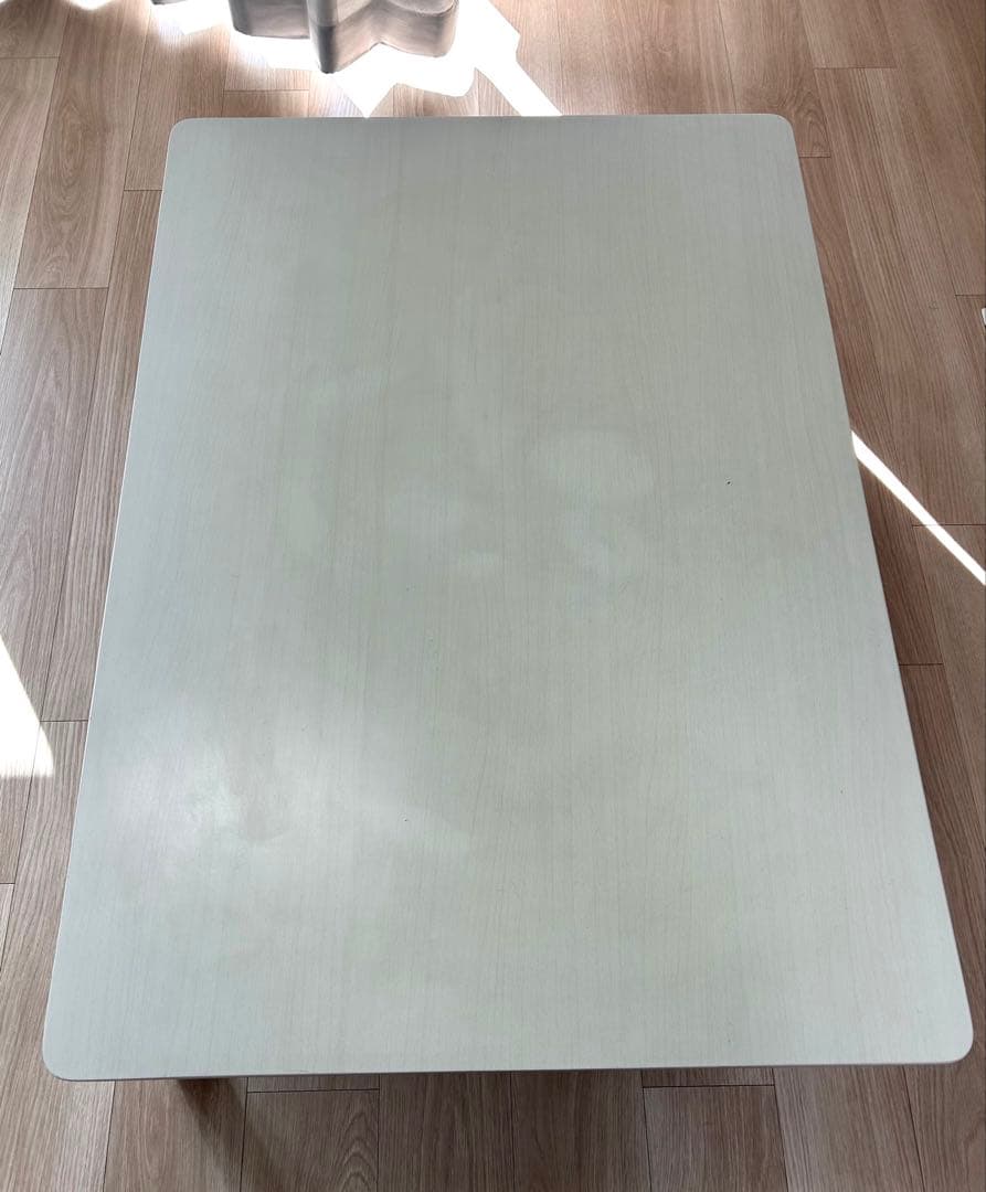 送料込 美品 長方形リビングこたつ　白