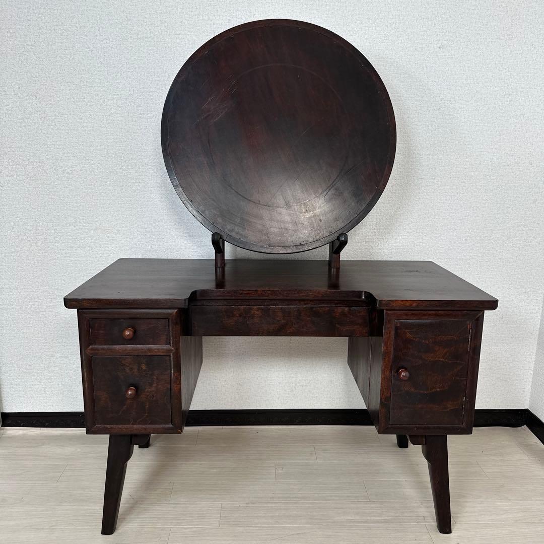 松本民芸家具 一面鏡台 水目桜 無垢材 ドレッサー 化粧台 i4※