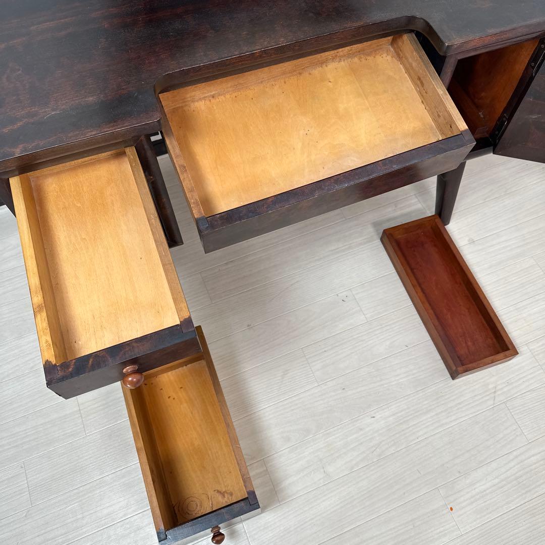 松本民芸家具 一面鏡台 水目桜 無垢材 ドレッサー 化粧台 i4※