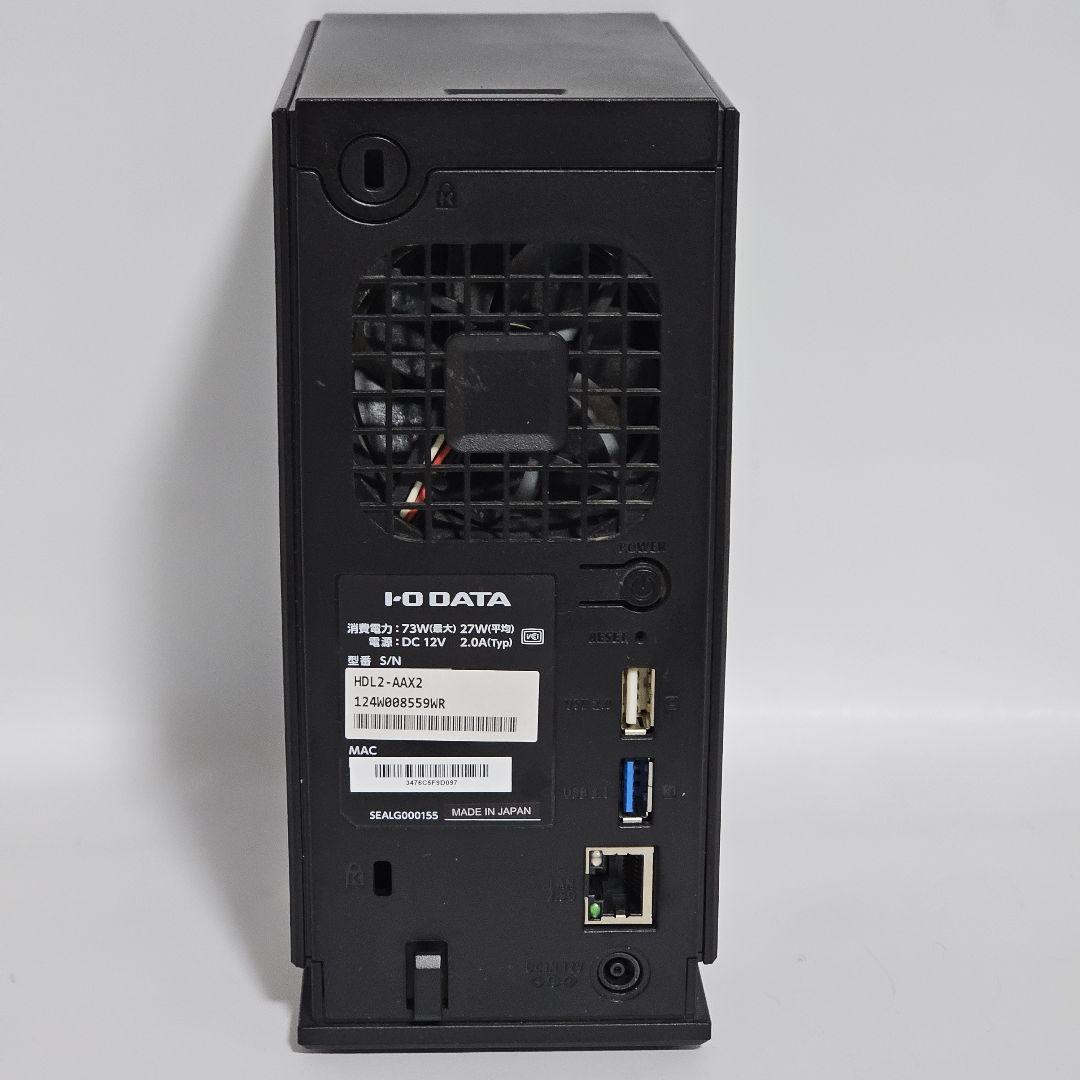 外付けハードディスク・ドライブ I-O DATA NAS 2TB HDL2-AAX2